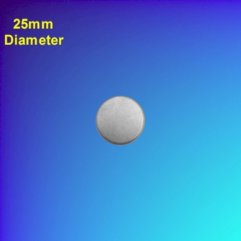 Blank Aluminium Disc (10-pack) 25mm