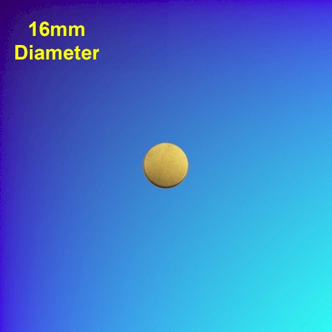 Blank Brass Disc (10-pack) 16mm