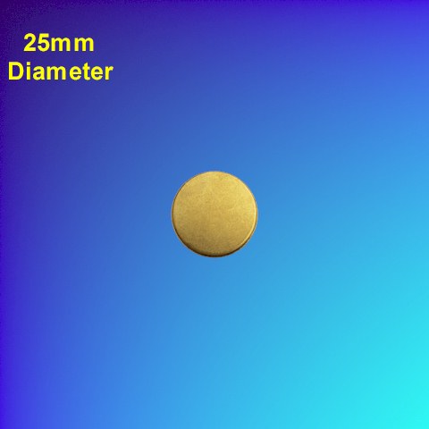 Blank Brass Disc (10-pack) 25mm