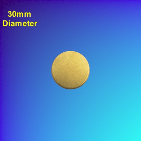 Blank Brass Disc (10-pack) 30mm