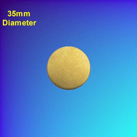 Blank Brass Disc (10-pack) 35mm