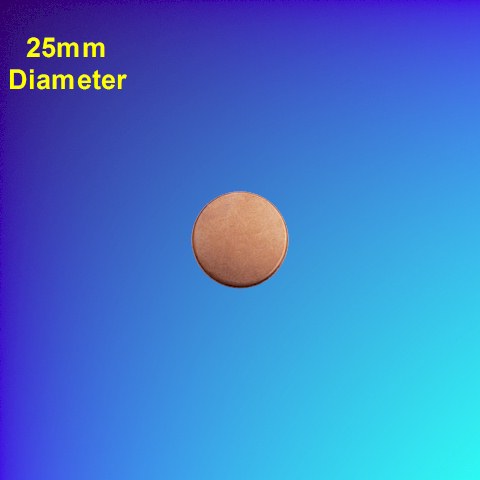 Blank Copper Disc (10-pack) 25mm
