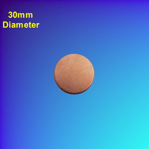 Blank Copper Disc (10-pack) 30mm