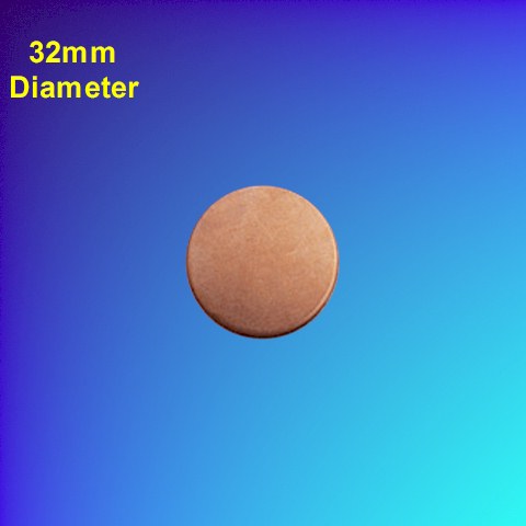 Blank Copper Disc (10-pack) 32mm