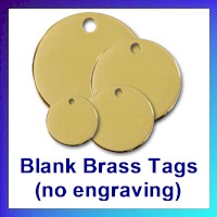 Blank Brass Tags