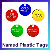 Plastic Valve Tags Named