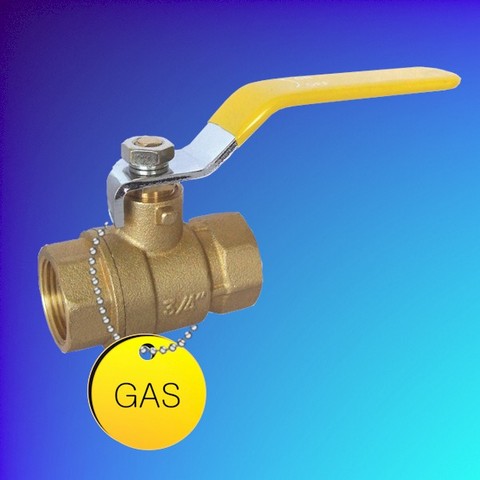 Plastic Valve Tag - Yellow - Gas